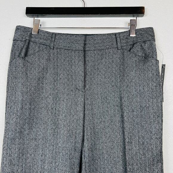 NEW! Elie Tahari Crop Trouser Short Pant Charcoal - 8 - Picture 2 of 4